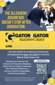 Poster advertising career fair on September 19