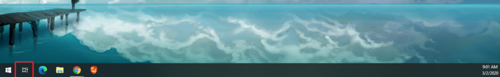 Screenshot of Task View Button
