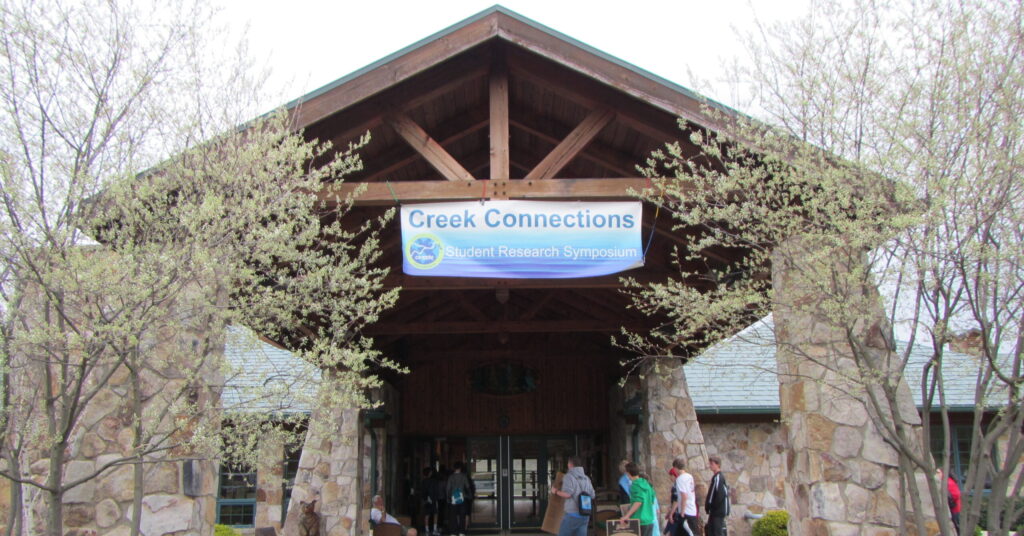 Camp Kon-O-Kwee entrance to camp building.