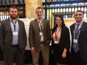 2019 Allegheny College Economics students in the Federal Bank of Cleveland Undergraduate Research Poster Competition