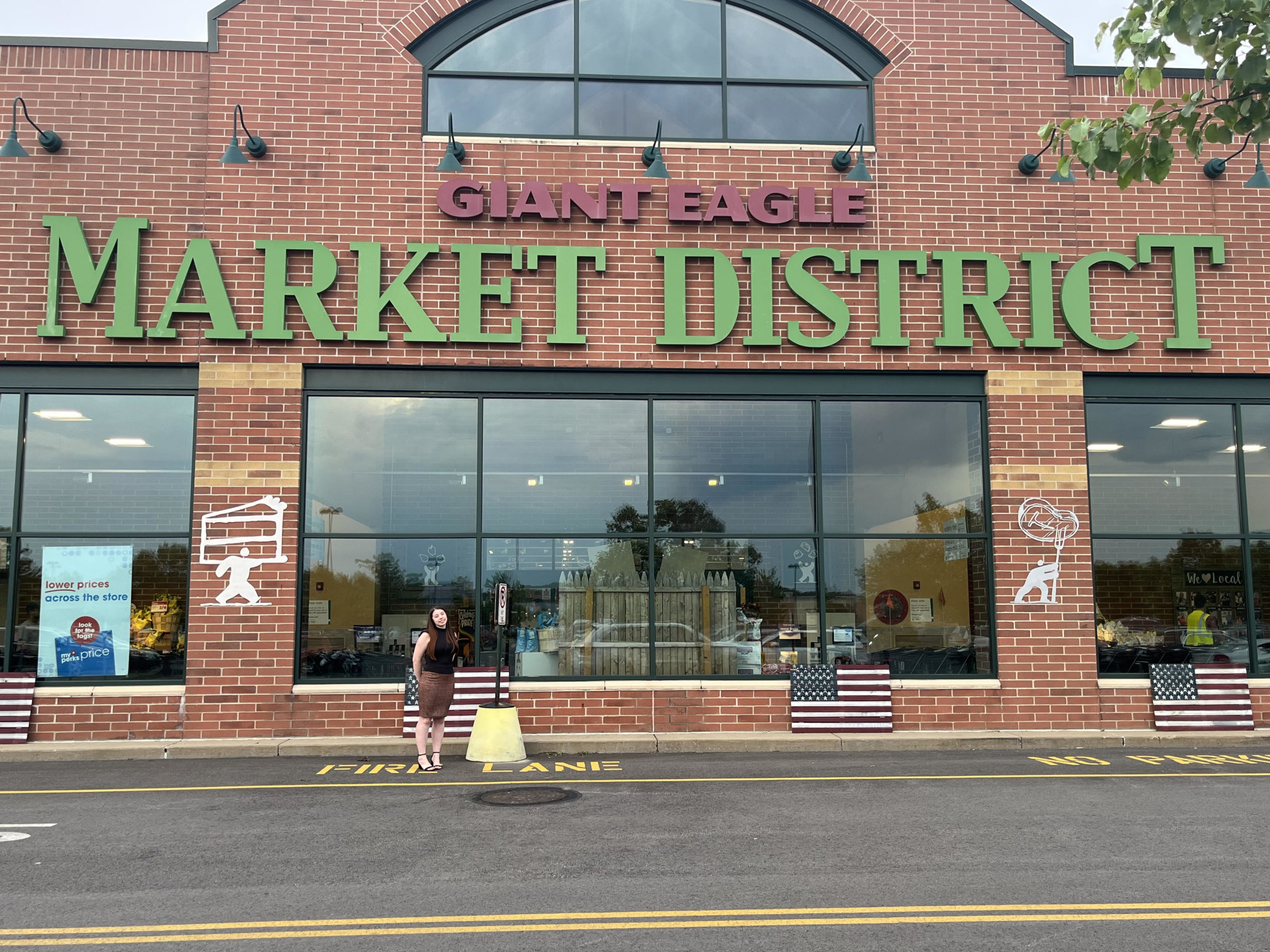Morgan Libell at her internship at Giant Eagle Corporate in Pittsburgh, PA