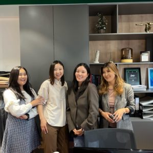 Binderiya Batsaikhan with colleagues at Sartoria Premier Tailor LLC, Mongolia