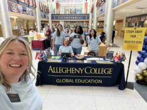 Global Education Office staff at the registration table of our study away fair.