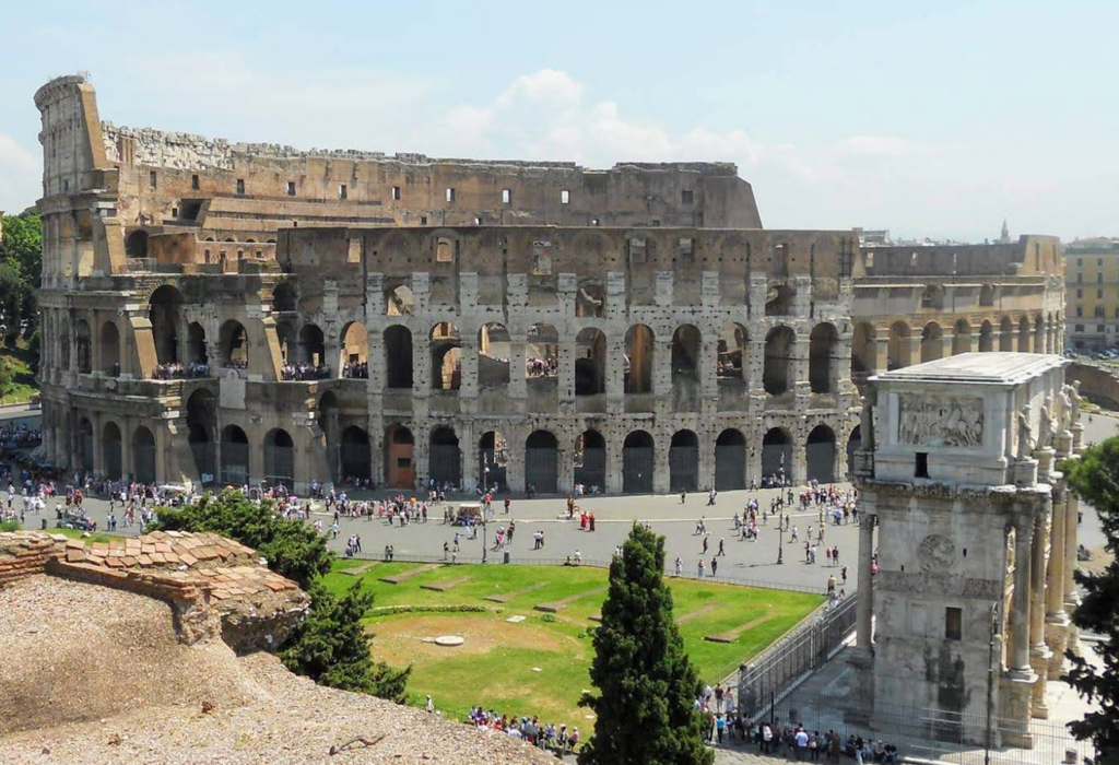 An image of the Roman Colosseum