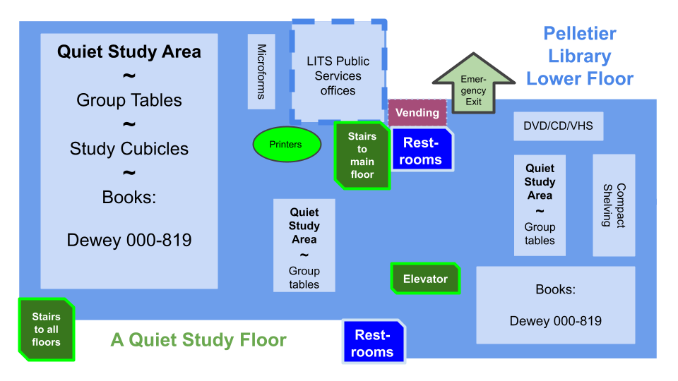pelletier-library-floor-maps-and-directions-information-technology