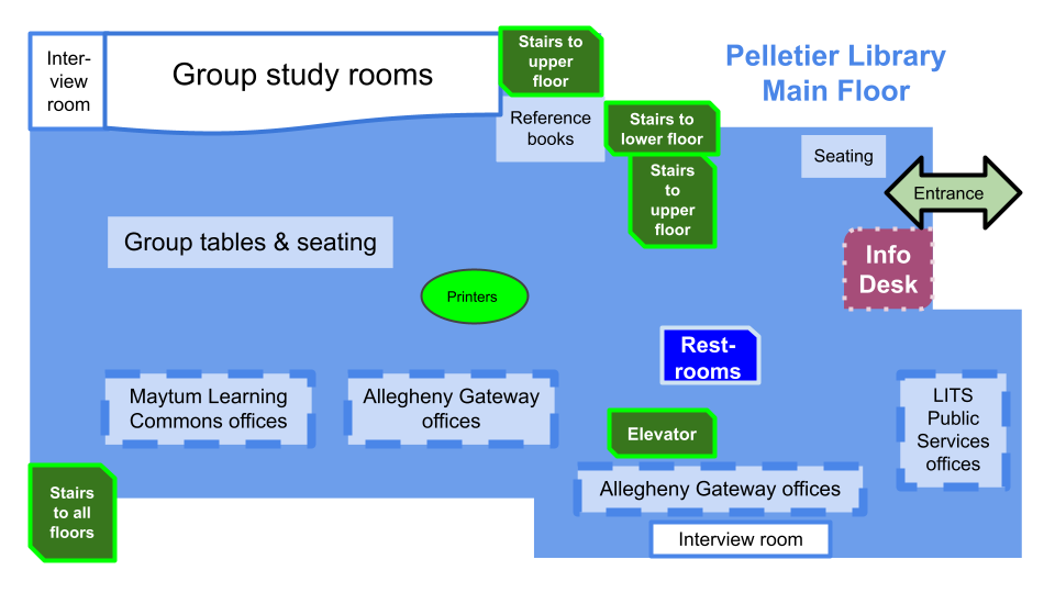 pelletier-library-floor-maps-and-directions-information-technology