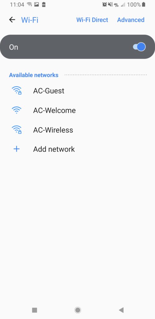 Android wireless networks