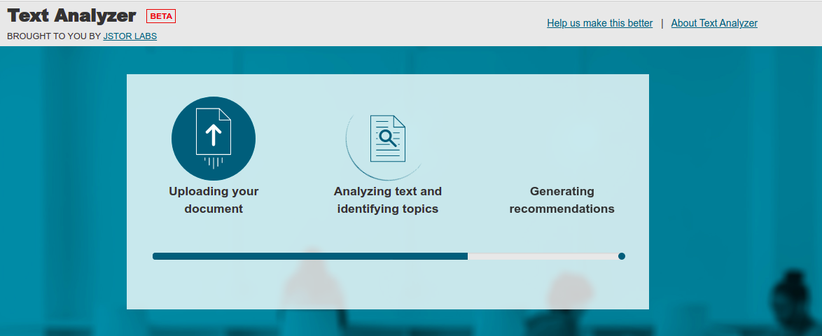 Research Thursday: Use JSTOR’s Text Analyzer Tool To Explore Research ...