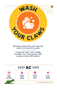 Wash Your Claws Informational Poster