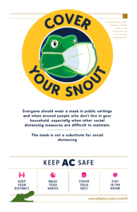 Cover Your Snout When You Enter Informational Poster