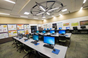 Geographic Information Systems lab in Carr Hall at Allegheny College
