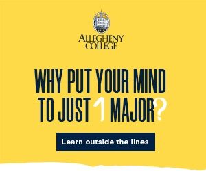 Allegheny College Branding campaign web advertisement