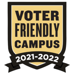 Voter Friendly Campus seal graphic