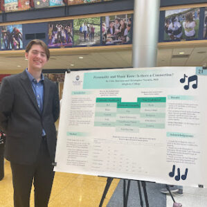 Colin Jimerson ’24 Musical Enjoyability and Personality: Is there a Connection? (faculty mentor Chris Normile)