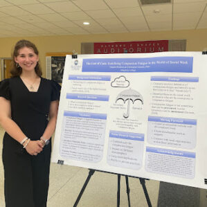 Meghan Boudreau ‘24: The Cost of Care: Examining Compassion Fatigue in Social Workers (faculty mentor Chris Normile)