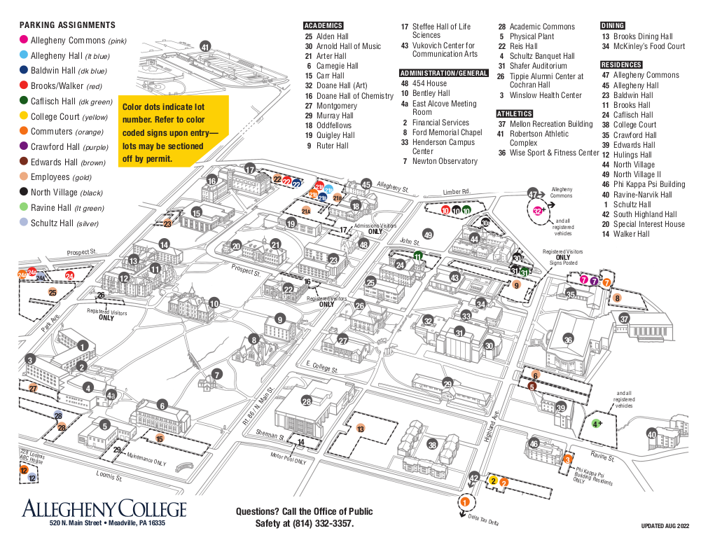 Campus Parking Map 22-23